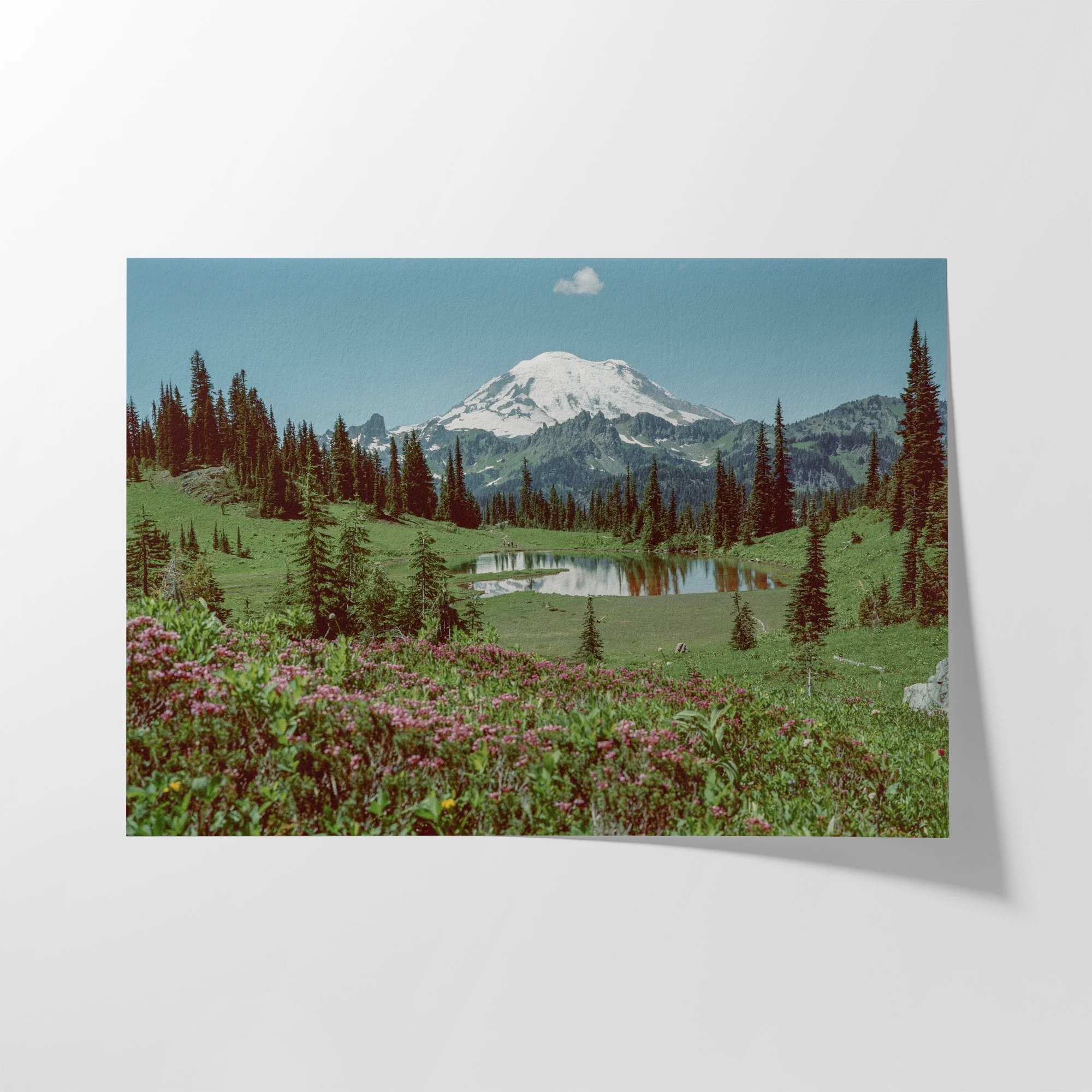 Mt Rainier Pacific Northwest Wall Art Beautiful Landscape Print